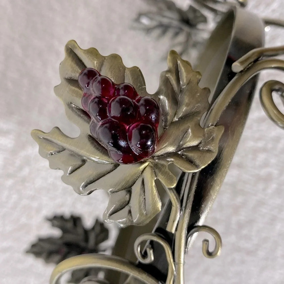 Vintage Party Lite Metal Candle Base Candle Holder Grapevine - Picture 8 of 11